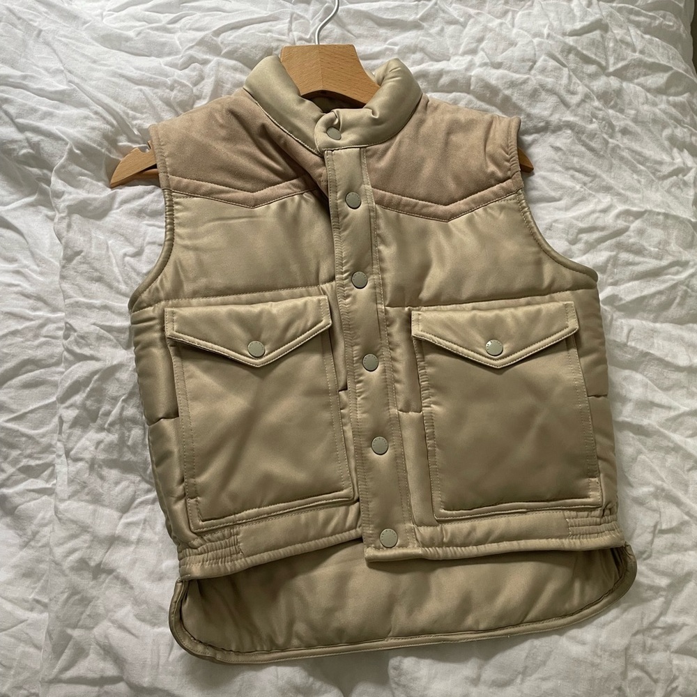 Rag and Bone Silk Erica Puffer Vest
